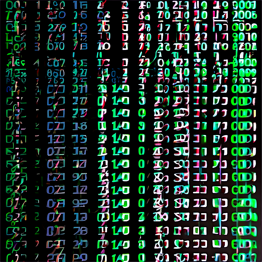 Matrix Code Glitch Art Png Liw95