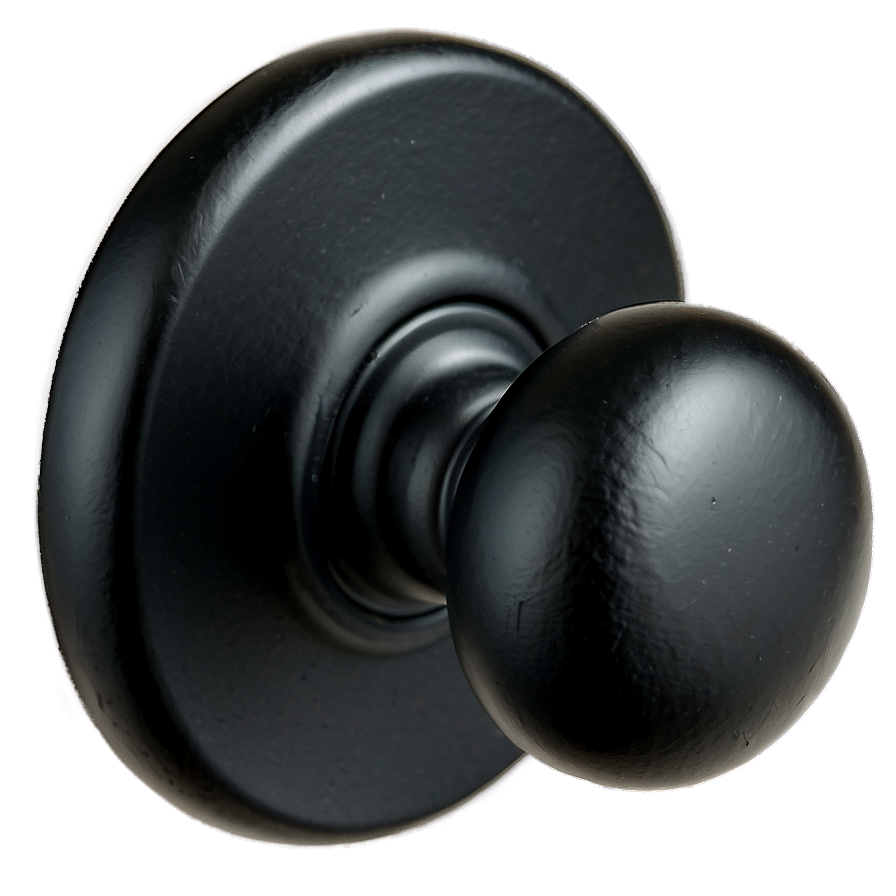 Matte Black Doorknob Png 39