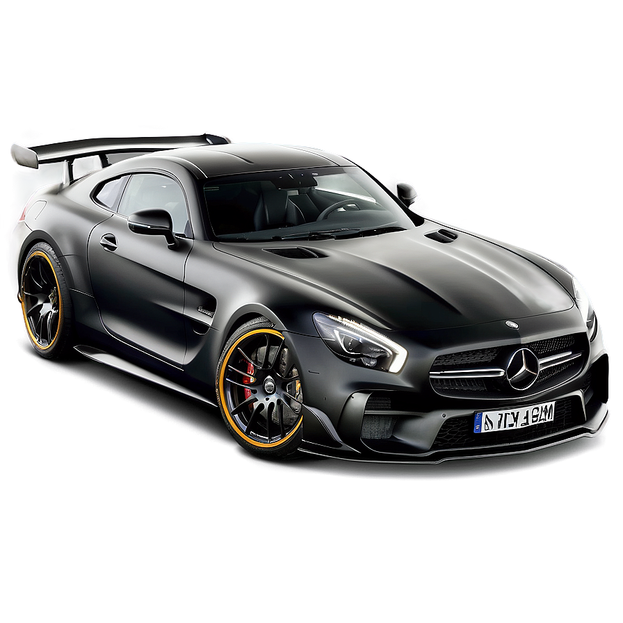 Matte Black Mercedes Benz Gtr Png Pwe29