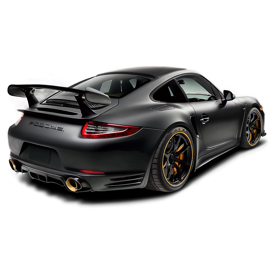 Matte Black Porsche Png Ett15