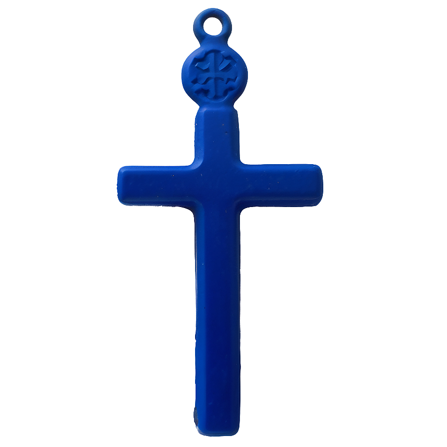 Matte Blue Cross Png Amo