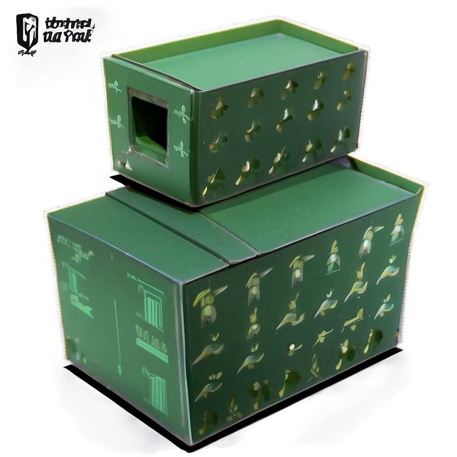 Matte Finish Green Box Png Fph