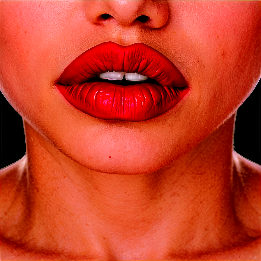 Matte Red Lips Png 06112024