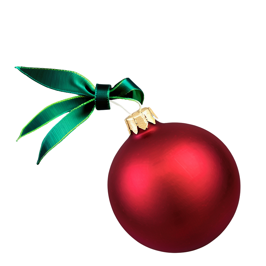 Matte Red Ornament Png 26