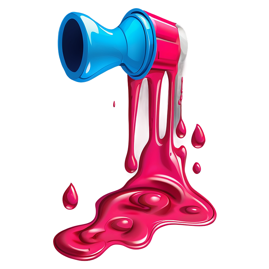 Matte Spray Paint Drip Png 06282024