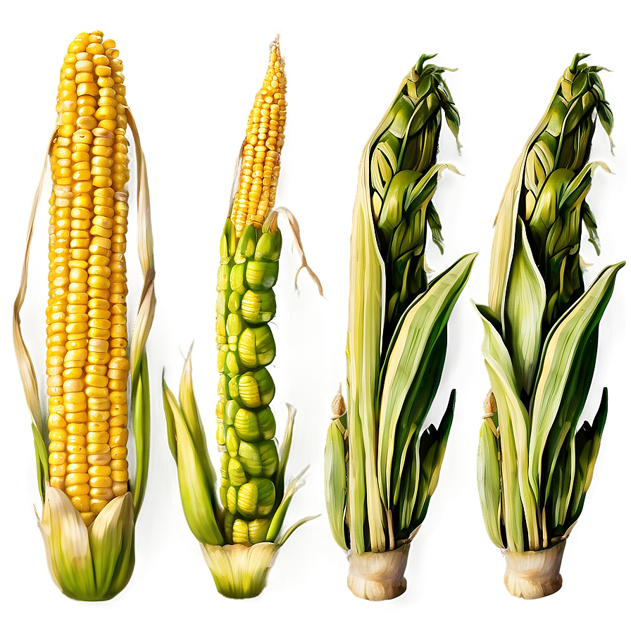 Mature Corn Stalk Png 06122024