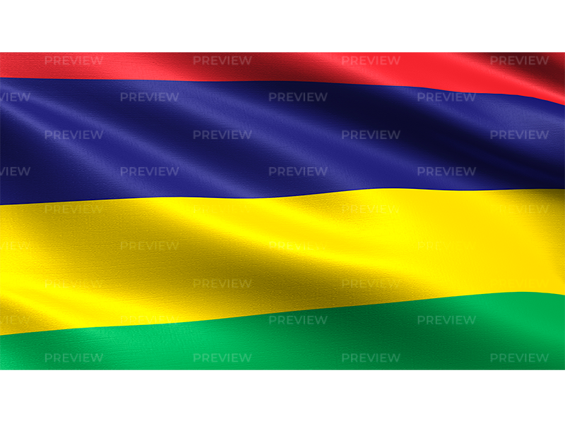 Mauritius Flag Waving Texture