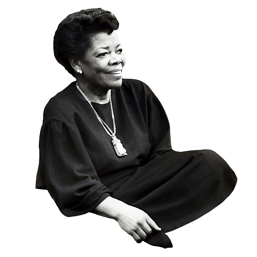 Maya Angelou Love For Literature Png Nda40