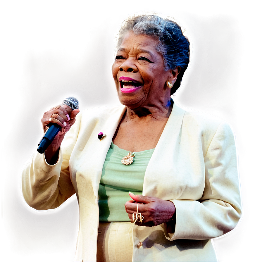 Maya Angelou On Stage Png 06282024