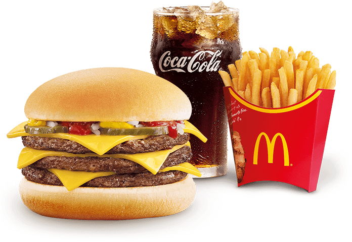 Mc Donalds Meal Combo Big Mac Fries Coke