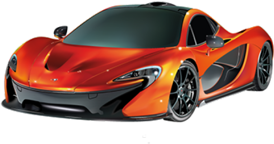 Mc Laren P1 Orange Supercar