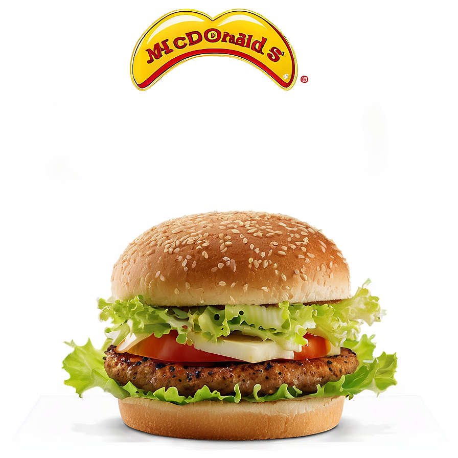 Mcdonalds Veggie Deluxe Burger Png 06272024