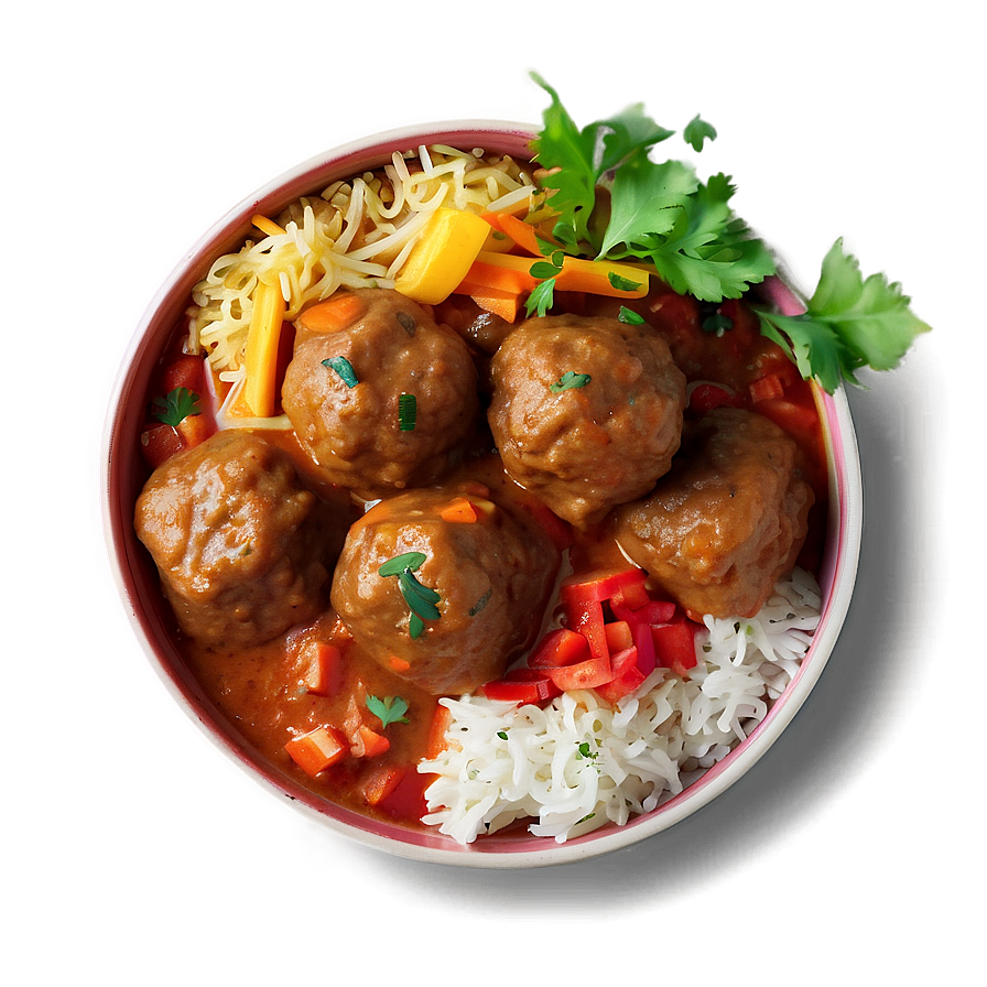 Meatball Curry Feast Png Mkh