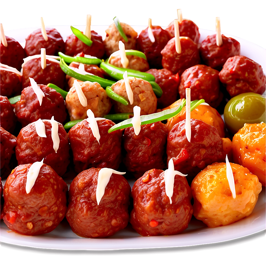 Meatball Party Platter Png 06242024