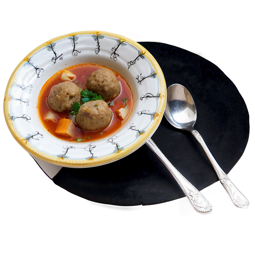 Meatball Soup Comfort Png 06242024