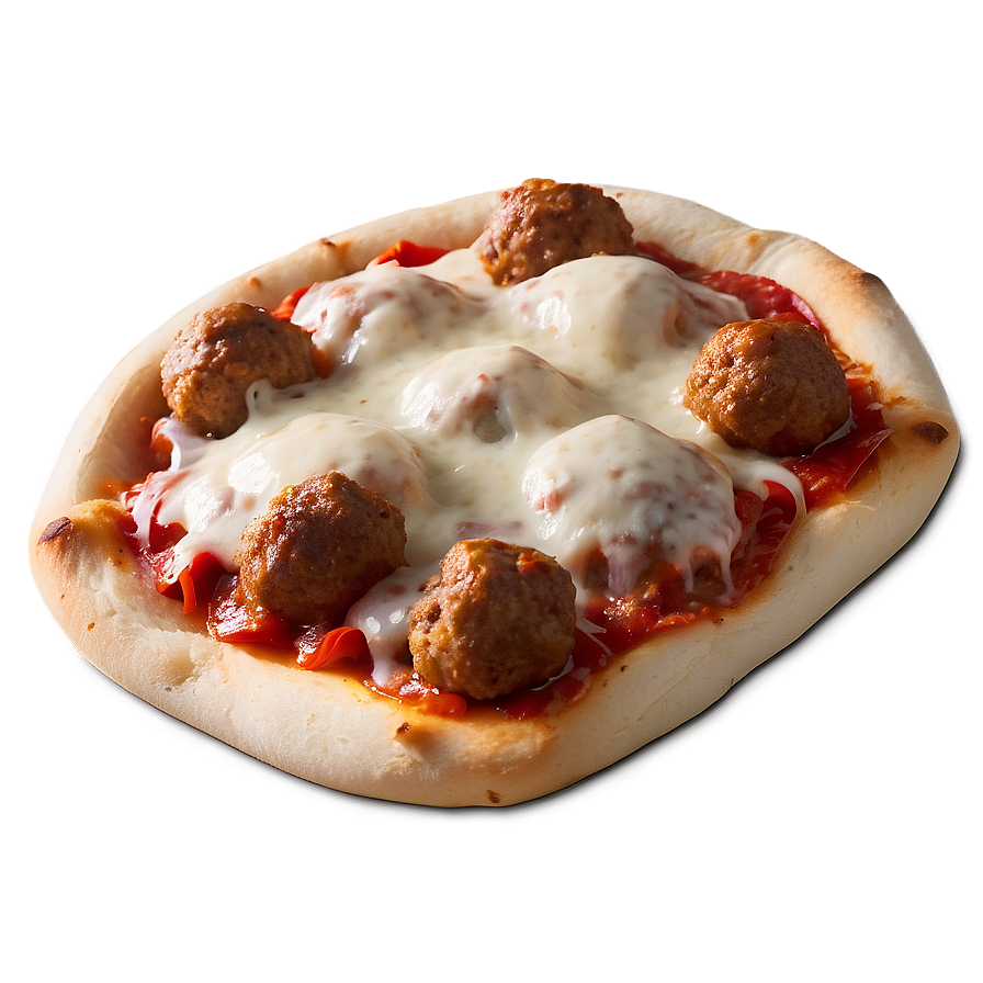 Meatball Topped Pizza Png 06242024