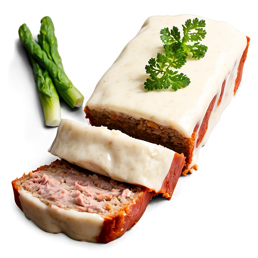 Meatloaf With Creamy Topping Png 06272024