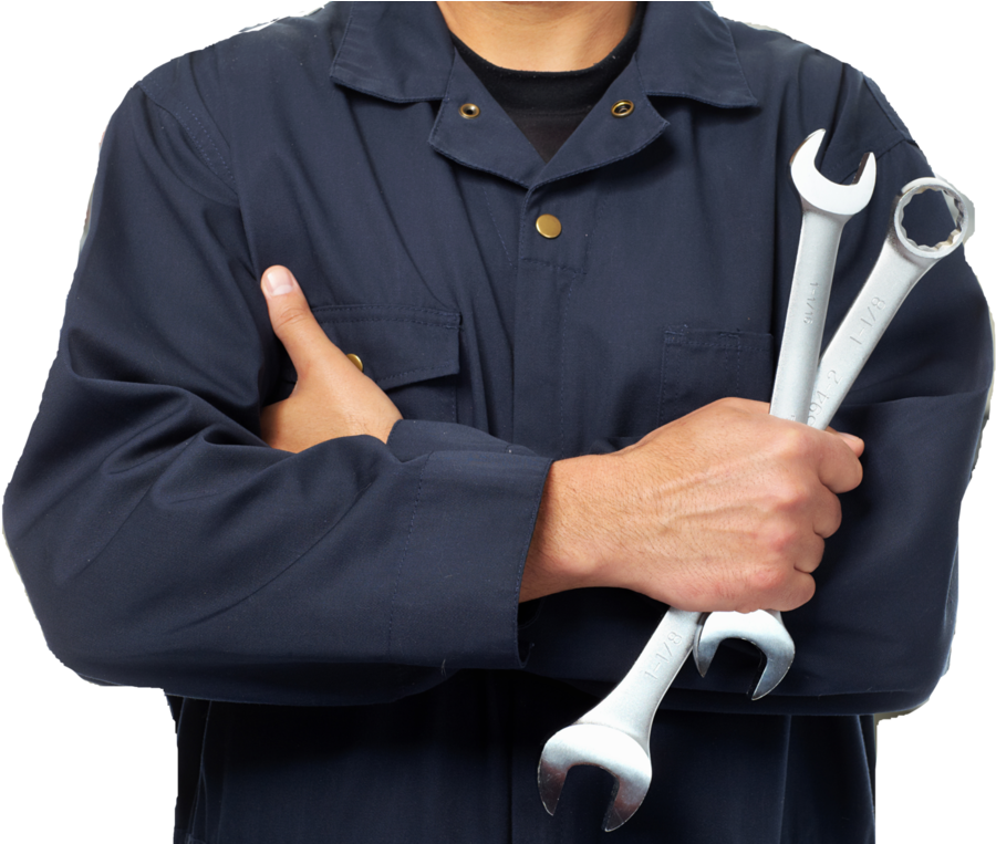 Mechanic With Wrenches