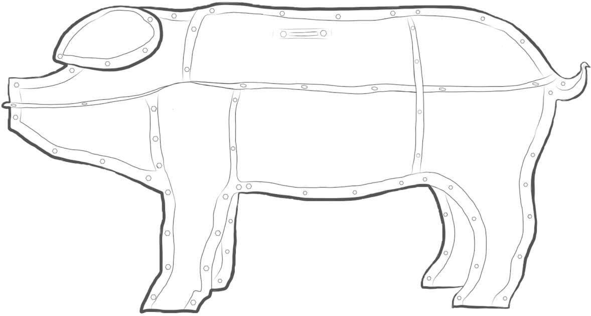 Mechanical Bull Line Art