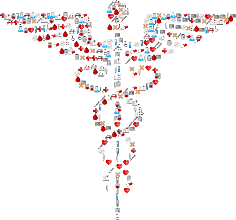 Medical Supplies Caduceus Graphic