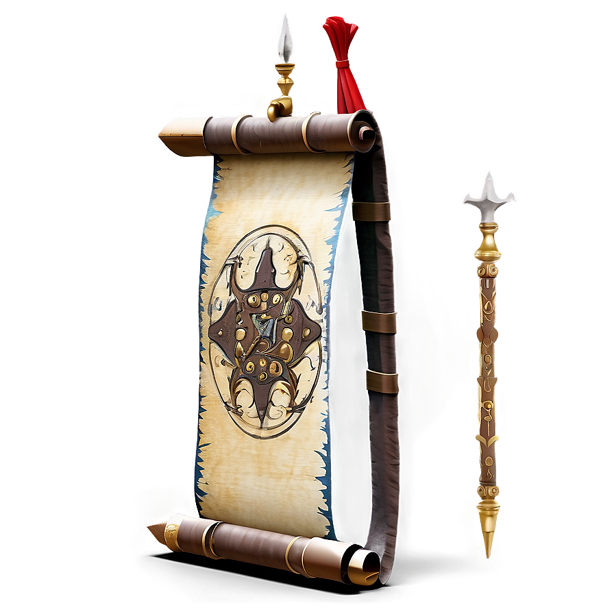 Medieval Battle Scroll Png Rln