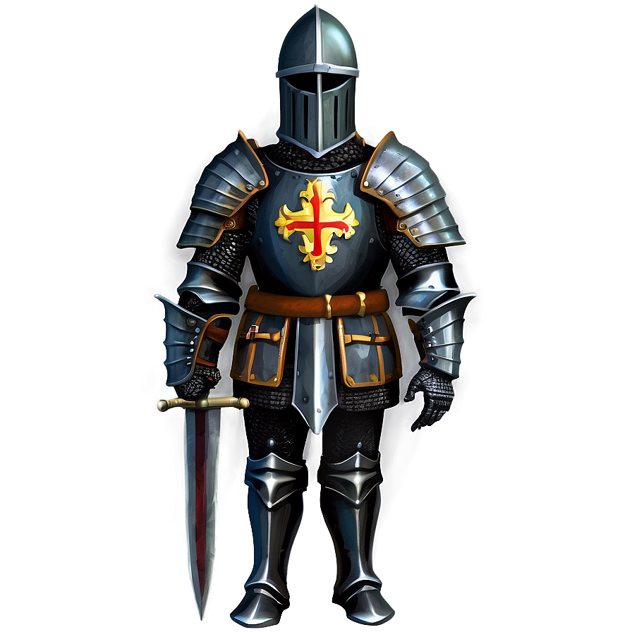 Medieval Black Knight Png 14