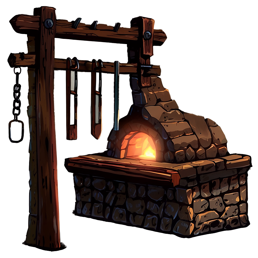 Medieval Blacksmith Forge Png 06232024