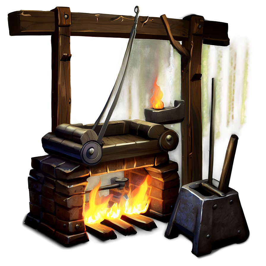 Medieval Blacksmith Forge Png Uno