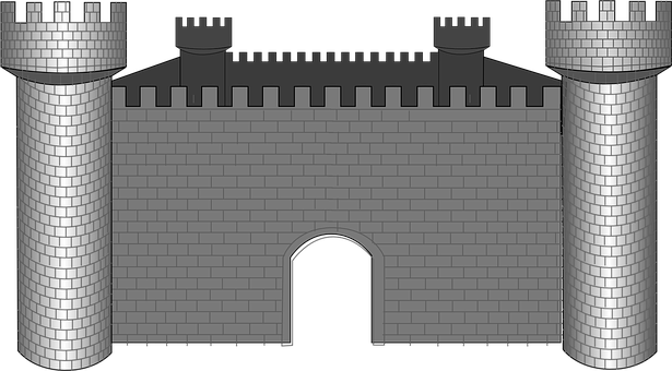 Medieval Castle Silhouette