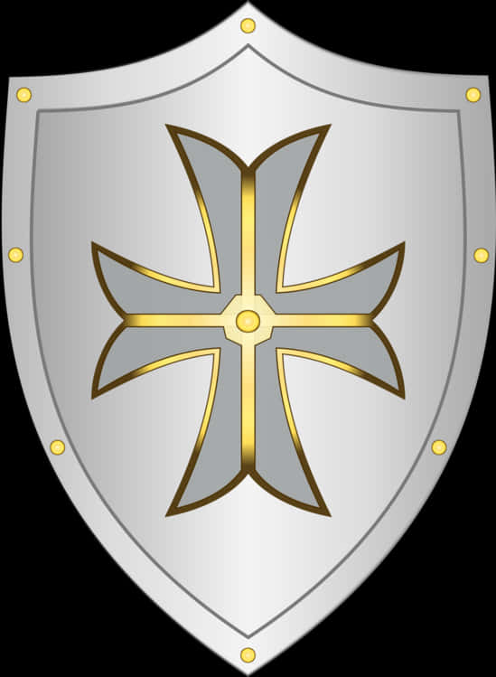 Medieval Knight Cross Shield