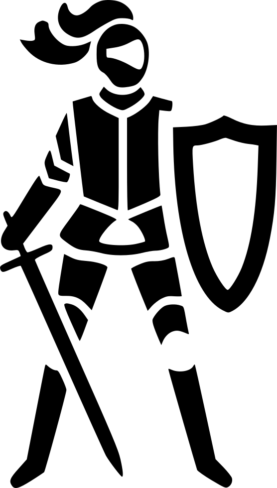 Medieval Knight Silhouette