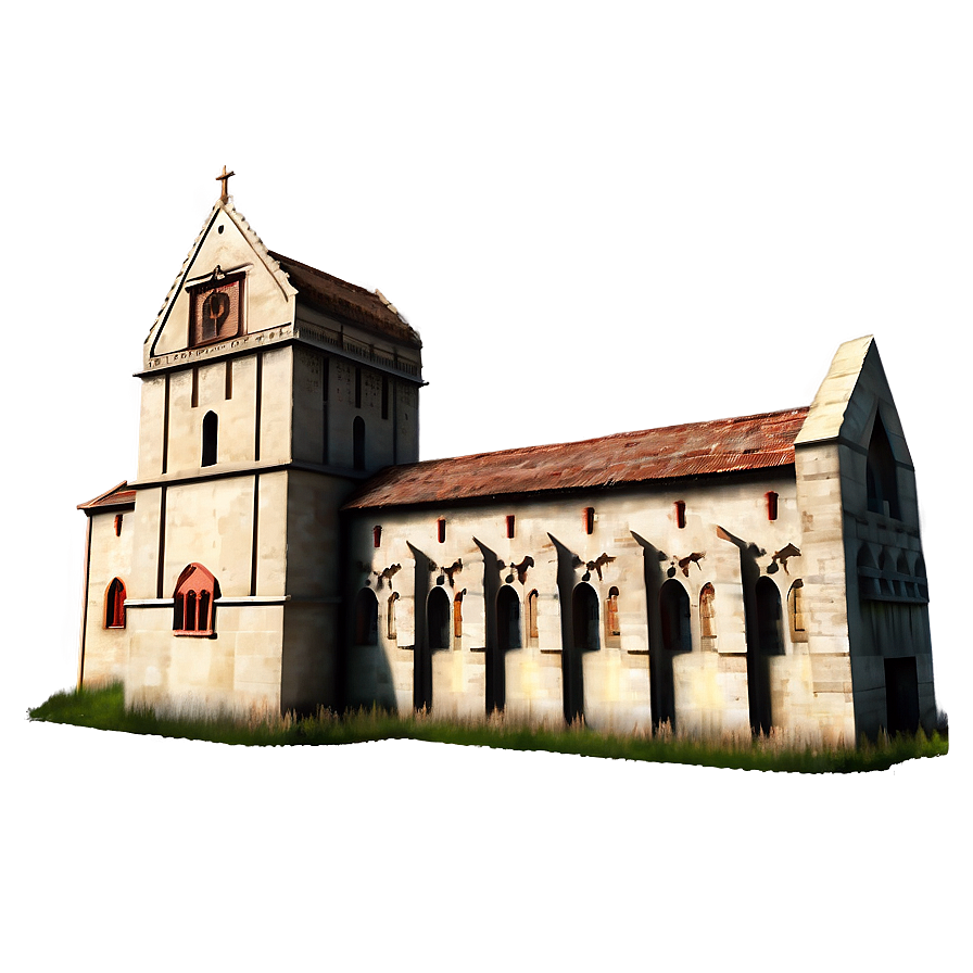 Medieval Monastery Png 06232024