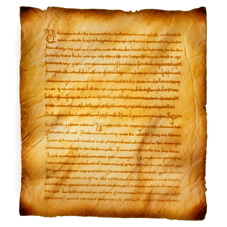 Medieval Parchment Paper Png 05232024