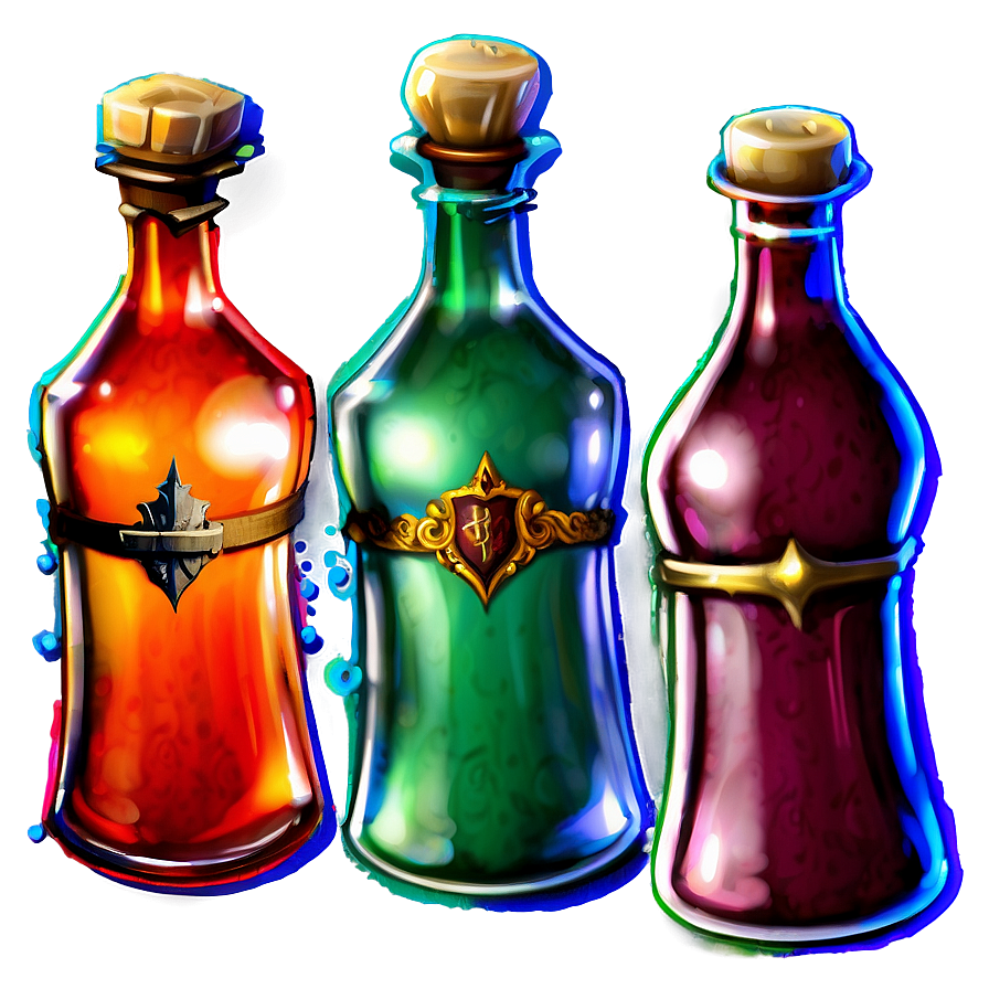 Medieval Potion Bottles Png Odh