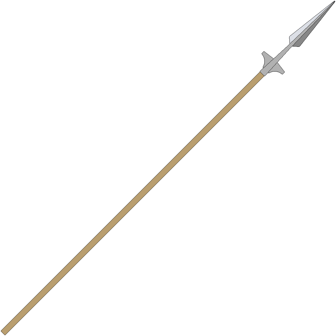 Medieval Spear Illustration