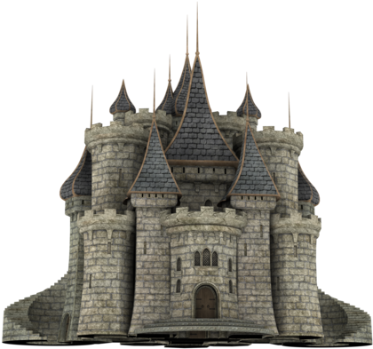 Medieval Stone Castle3 D Model