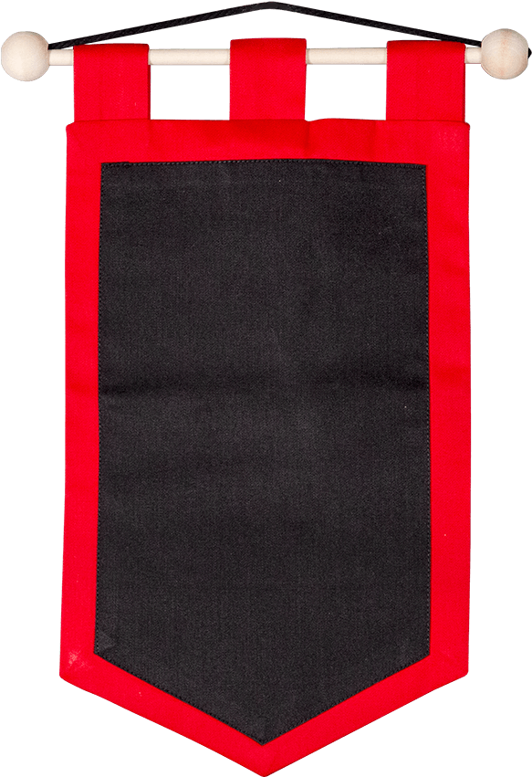 Medieval Style Redand Black Banner