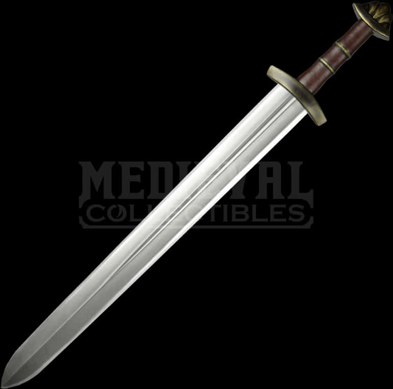 Medieval Sword Black Background