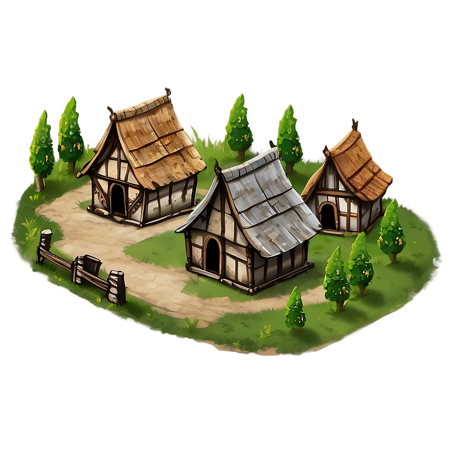 Medieval Village Scene Png 5