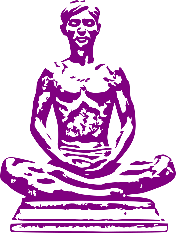 Meditating Man Silhouette