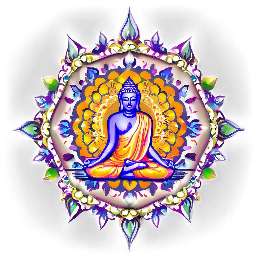 Meditation Mandala Icon Png 06112024