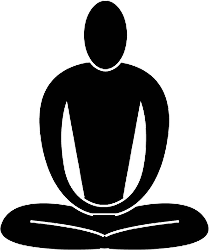 Meditation Silhouette Graphic