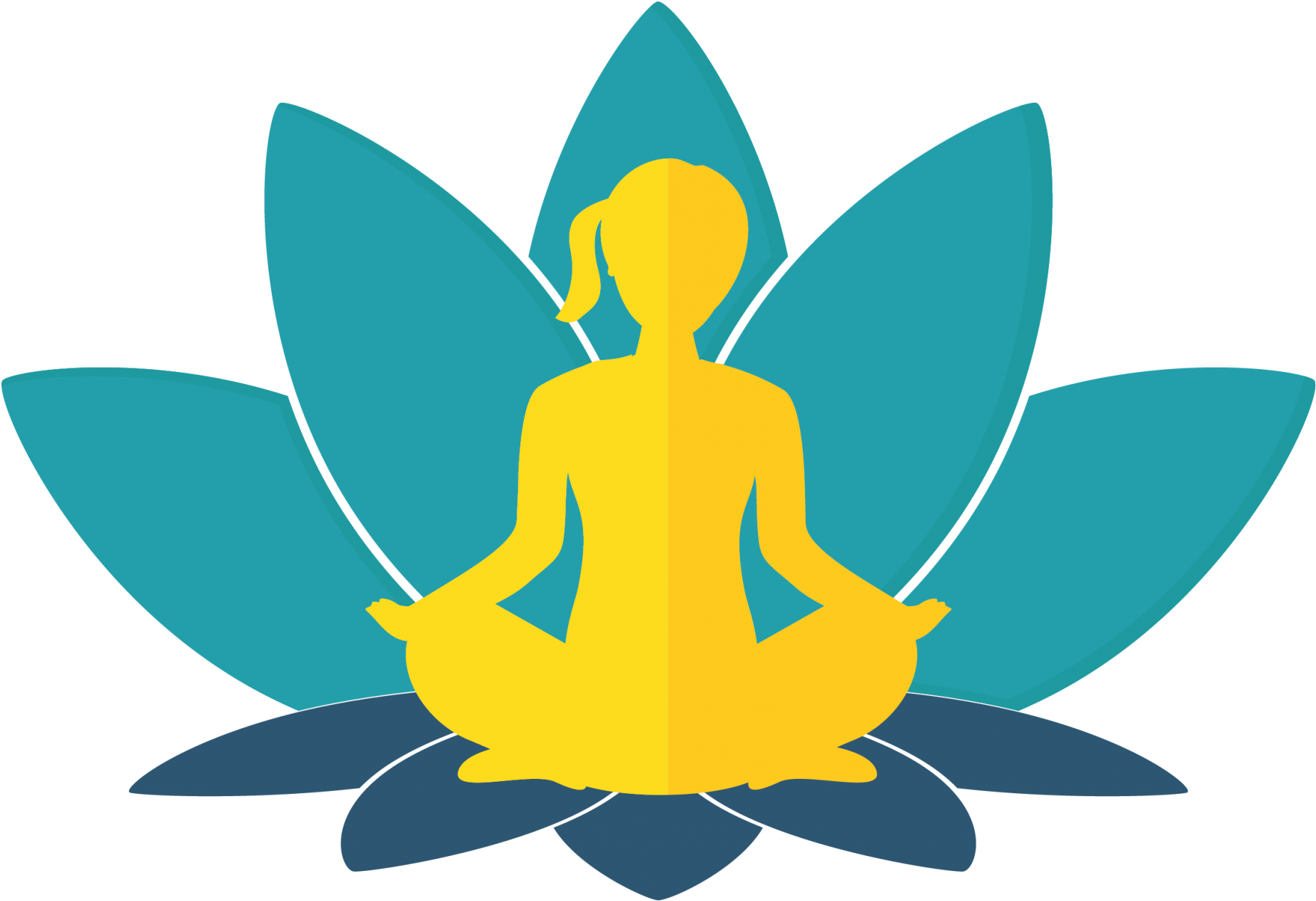 Meditative Yoga Pose Graphic