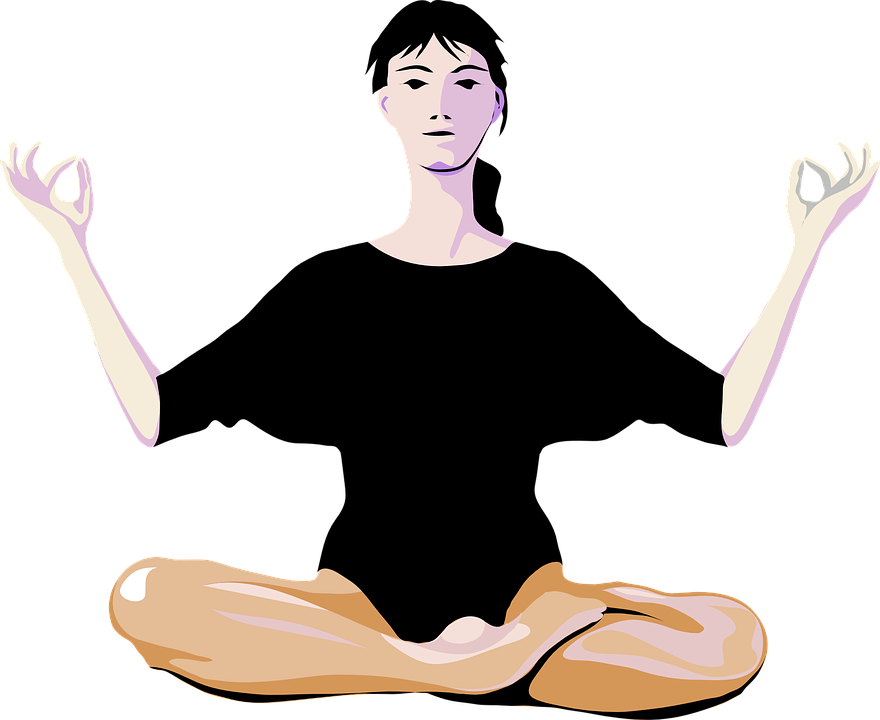 Meditative Yoga Pose Illustration