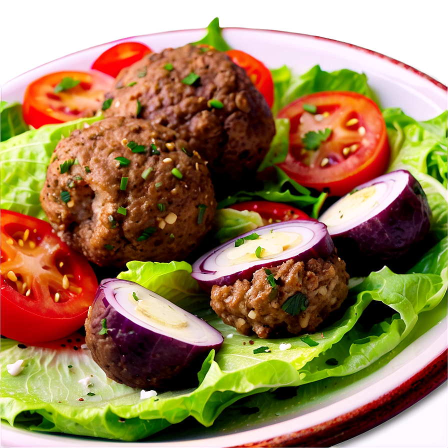 Mediterranean Meatball Salad Png Xyx