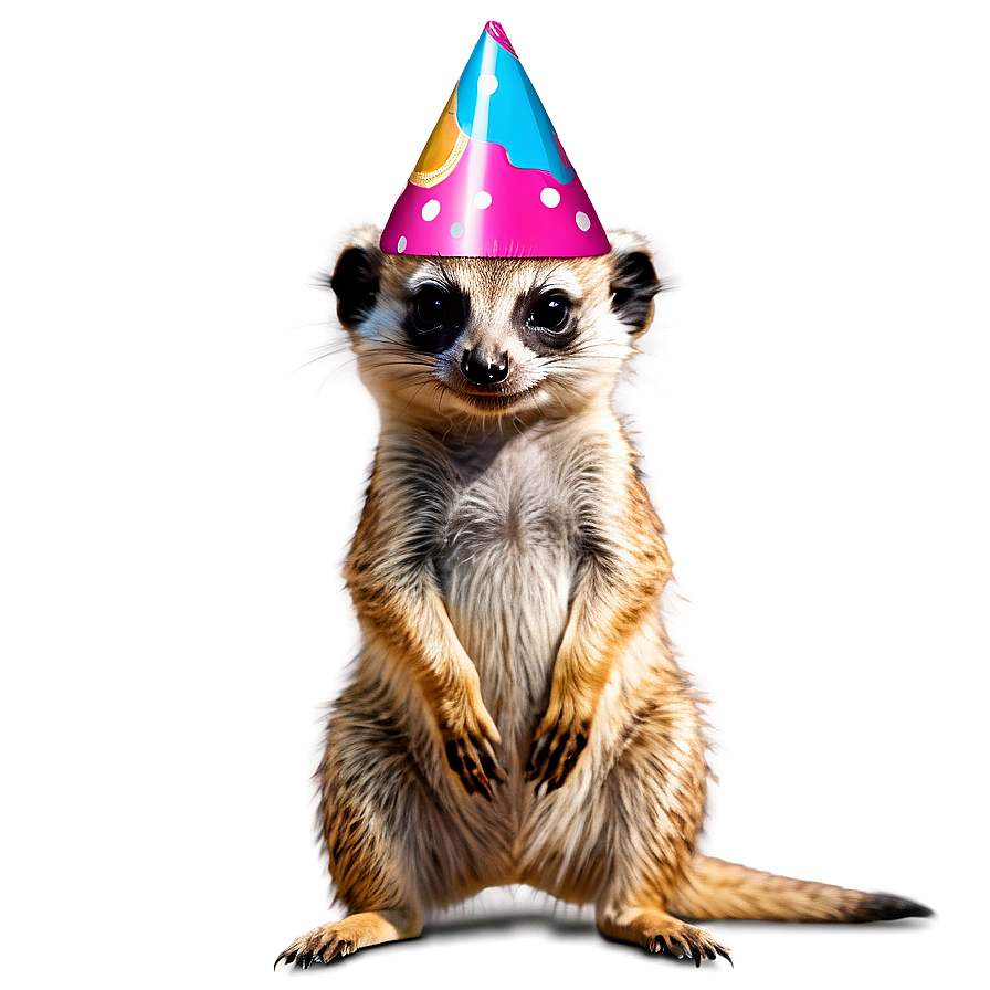 Meerkat In Party Hat Png Nps