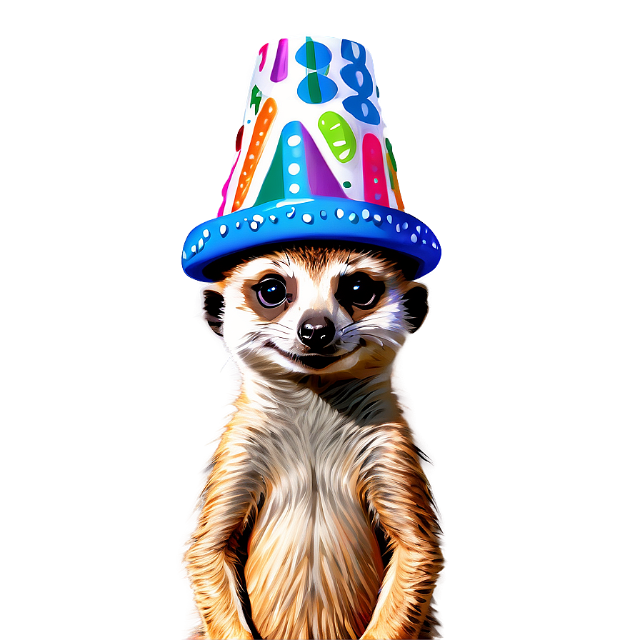 Meerkat In Party Hat Png Quu14