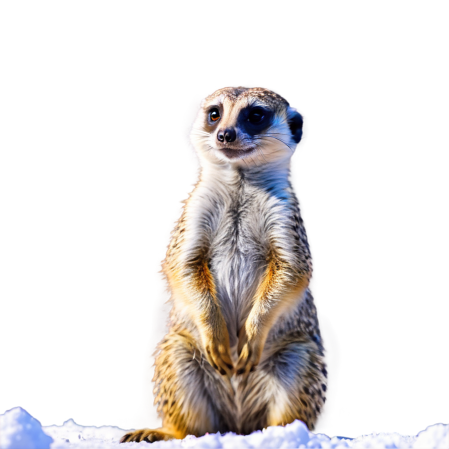 Meerkat In Snow Scene Png 34