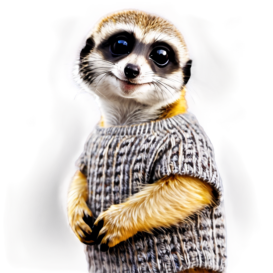 Meerkat In Sweater Png 06112024