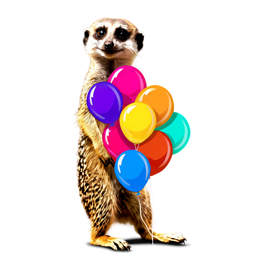 Meerkat With Balloon Png 56